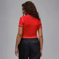 Nike Jordan Rare Air женская Cropped Short-Sleeve футболка цвет красный