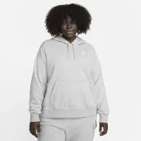 Nike Sportswear Club Fleece женская Pullover Толстовка с капюшоном (большие размеры) цвет серый