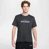 Nike Miler Flash мужские Dri-FIT UV Short-Sleeve Running Top цвет серый