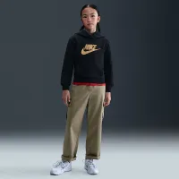 Nike Sportswear Club Fleece Big детские Толстовка с капюшоном цвет черный