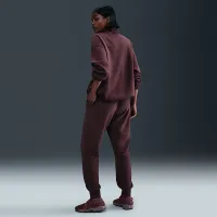 Nike Sportswear Phoenix Plush жіноча Cozy Fleece оверсайз Mock-Neck Top колір червоний