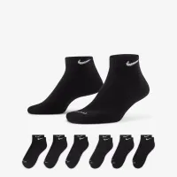 Nike Everyday Plus Cushioned тренувальні Low шкарпетки (6 пар) колір чорний