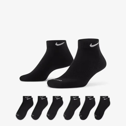 Nike Everyday Plus Cushioned тренувальні Low шкарпетки (6 пар) колір чорний