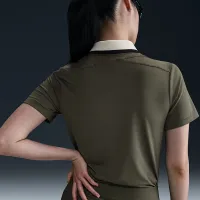 Nike Tour женская Dri-FIT Short-Sleeve для гольфа Polo цвет серый