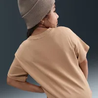 Nike Sportswear Essential Big детские (Girls') футболка цвет коричневый