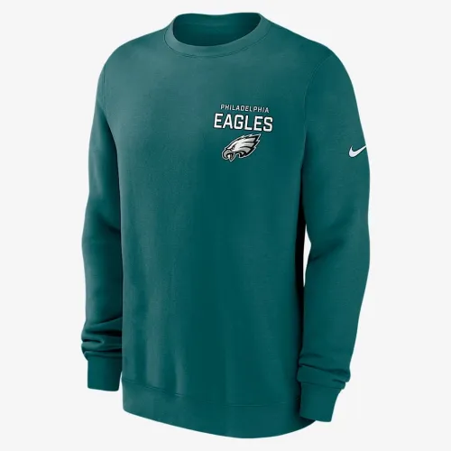 Philadelphia Eagles Draw Block Club чоловічі Nike NFL Pullover Crew колір зелений