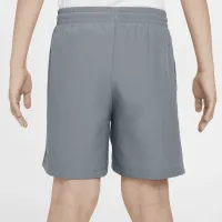 Nike Multi Big дитячі Woven тренувальні шорти колір сірий