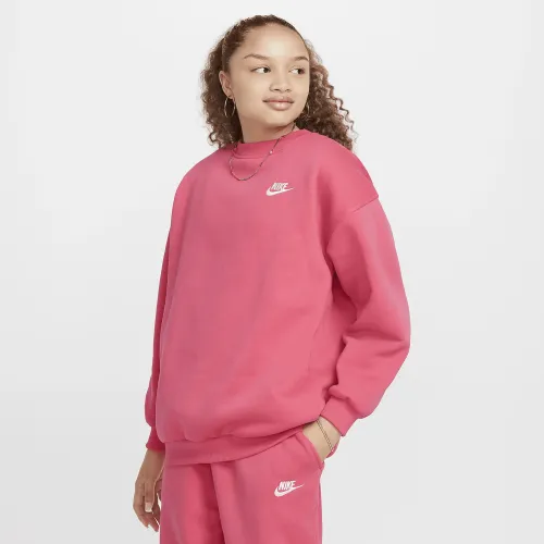 Nike Sportswear Club Fleece Big дитячі оверсайз світшот Pink