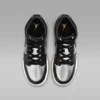 Nike Air Jordan 1 Mid SE Big детские Кроссовки цвет черный