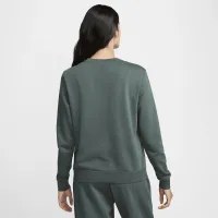 Nike Sportswear Club Fleece женская Crew-Neck свитшот цвет зеленый
