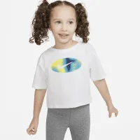 Nike Kids Create Graphic Boxy Tee Toddler футболка цвет белый