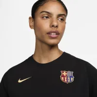 FC Barcelona Travel Nike Soccer Short-Sleeve Top цвет черный