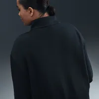 Nike Sportswear Club Fleece женская Loose Track Куртка (большие размеры) цвет черный