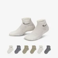 Nike Dri-FIT Performance Basics Little детские Ankle носки (6 пары) цвет серый
