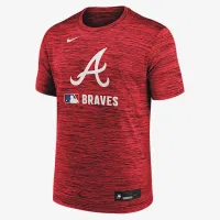 Atlanta Braves Authentic Collection Velocity мужские Nike Dri-FIT MLB футболка цвет красный