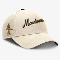 West Virginia Mountaineers Primetime Rise мужские Nike College Adjustable Hat цвет коричневый