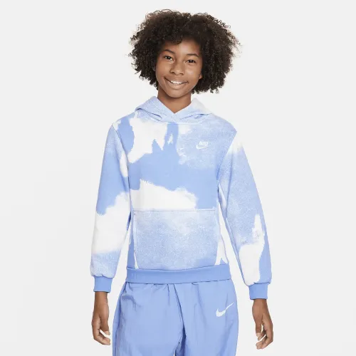 Nike Sportswear Club Fleece Big дитячі Pullover Толстовка з капюшоном блакитний