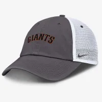 San Francisco Giants Wordmark Club чоловічі Nike MLB Trucker Adjustable Hat колір сірий
