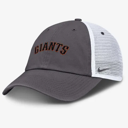 San Francisco Giants Wordmark Club мужские Nike MLB Trucker Adjustable Hat цвет серый