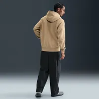 Nike Sportswear Club мужские Washed Fleece Толстовка с капюшоном цвет коричневый
