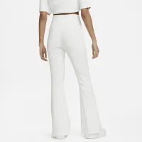 Nike Sportswear жіноча З високою талією Ribbed Jersey Flaколір червоний Pants колір білий