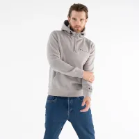 Кофта/футболка Champion Half-Zip Heavy Fleece Толстовка с капюшоном 217866-ES033 - Серая