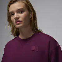 Nike Jordan Flight Fleece женская Crew-Neck свитшот цвет красный