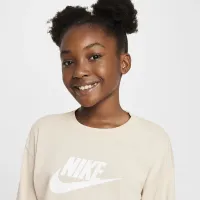 Nike Sportswear Big дитячі (Girls') Long-Sleeve футболка колір коричневий