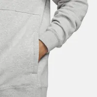 Nike Sportswear Club мужские Brushed-Back 1/2-Zip Pullover цвет серый