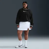 Nike Sportswear Phoenix Fleece женская оверсайз Graphic Crew-Neck свитшот (большие размеры) цвет черный