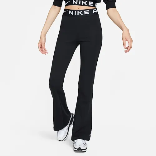 Nike Sportswear Air женская С высокой Талией Flaцвет красный лосины цвет черный