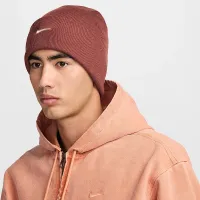 Nike Peak Swoosh Beanie цвет коричневый