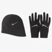Nike Essential чоловічі Running Hat and Glove комплект колір чорний