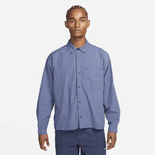 Nike Sportswear Tech Pack чоловічі Woven Long-Sleeve Shirt блакитний