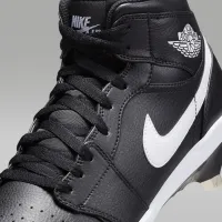 Nike Jordan 1 Retro Metal чоловічі бейсбольні бутси колір чорний
