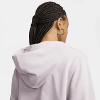 Nike Sportswear Chill Terry женская Loose Full-Zip French Terry Толстовка с капюшоном цвет фиолетовый