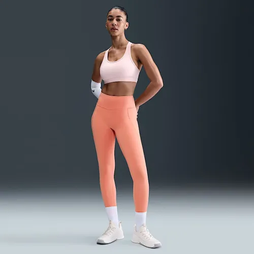 Nike Universa женская Medium-Support С высокой Талией 7/8 лосины с карманамиOrange