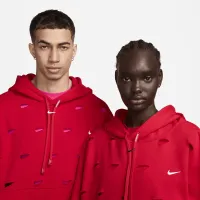 Nike x Jacquemus Swoosh Толстовка с капюшоном цвет красный
