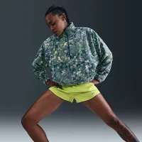 Nike One жіноча Therma-FIT оверсайз 1/2-Zip Fleece Top блакитний