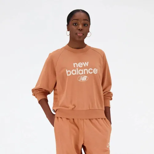 Кофта/футболка New Balance WT31508SEI - оранжевая