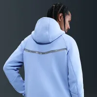 Nike Tech мужские Full-Zip Fleece Windrunner Куртка with Reflective Accents синий