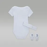 Nike Jordan Baby (0-9M) 1st Baby синий 3-Piece Boxed набор цвет серый