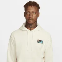 Nike Club Fleece чоловічі Patch Pullover Толстовка з капюшоном колір білий