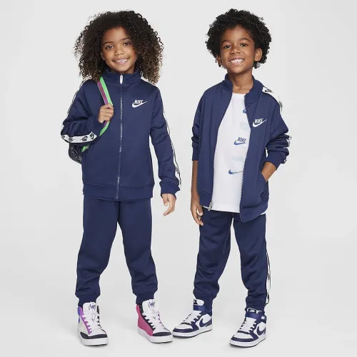 Nike Dri-FIT Little детские Logo Taping 2-Piece Full-Zip набор синий