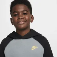 Nike Sportswear Tech Fleece Big дитячі (для хлопчиків) Pullover Толстовка з капюшоном колір сірий