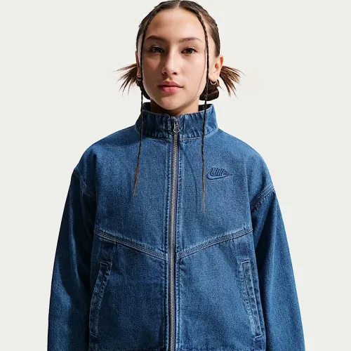 Nike Sportswear Collection Windrunner Big дитячі Denim Куртка блакитний