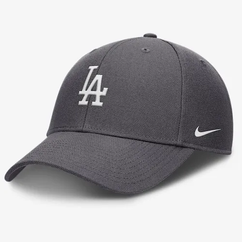 Los Angeles Dodgers Club чоловічі Nike Dri-FIT MLB Adjustable Hat колір сірий