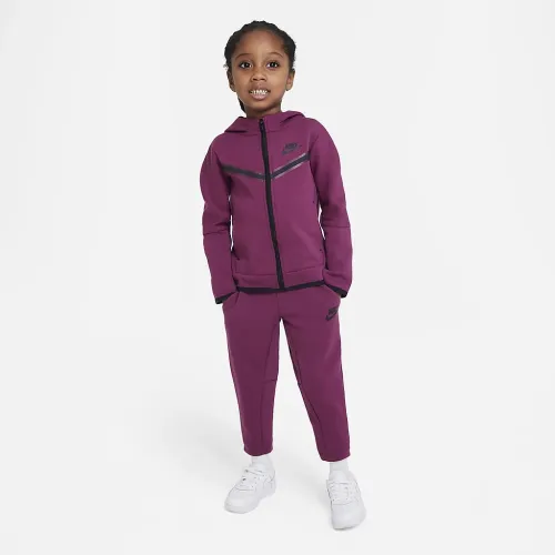 Nike Sportswear Tech Fleece Toddler Zip Толстовка с капюшоном and Pants набор цвет красный