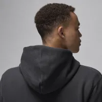 Nike Air Jordan Wordmark чоловічі Fleece Pullover Толстовка з капюшоном колір чорний