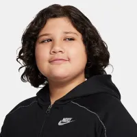 Nike Sportswear Big дитячі (для хлопчиків) Full-Zip Толстовка з капюшоном (Extended Size) колір чорний